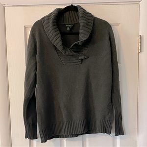 Gray, cowl neck sweater